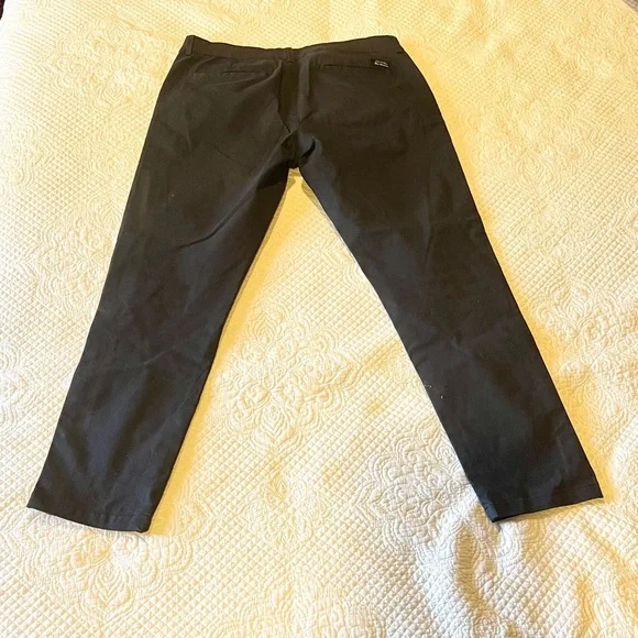 Ben Sherman Navy Checkered Stretch Pants - Picture 3 of 3